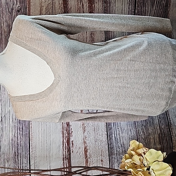 AMERICAN EAGLE TAN LONG SLEEVE LIGHT WEIGHT V NECK PULLOVER SWEATER - Picture 1 of 12